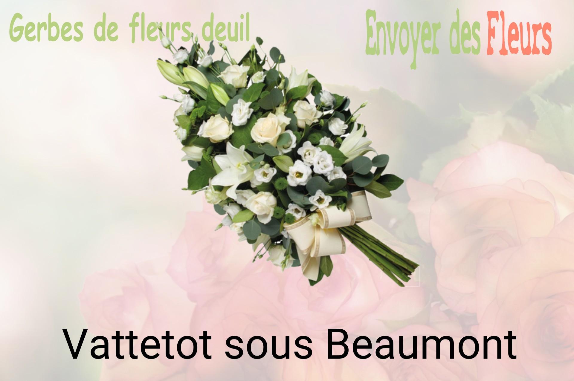 Gerbe de fleurs de deuil livrée à Vattetot-sous-Beaumont